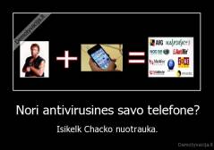 Nori antivirusines savo telefone? - Isikelk Chacko nuotrauka.