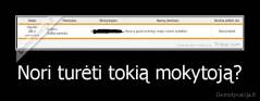 Nori turėti tokią mokytoją? - 