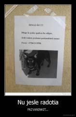 Nu jesle radotia - PAZVANINKIT...
