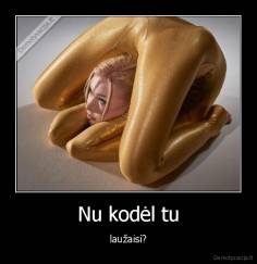 Nu kodėl tu - laužaisi?