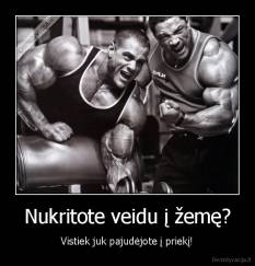 Nukritote veidu į žemę? - Vistiek juk pajudėjote į priekį!