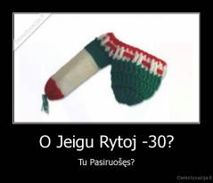 O Jeigu Rytoj -30? - Tu Pasiruošęs?