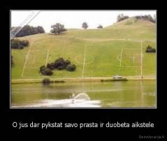O jus dar pykstat savo prasta ir duobeta aikstele - 