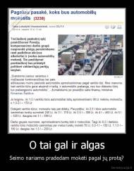 O tai gal ir algas - Seimo nariams pradedam mokėti pagal jų protą?
