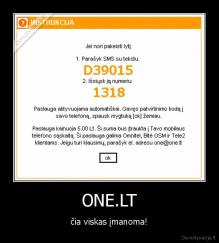 ONE.LT - čia viskas įmanoma!