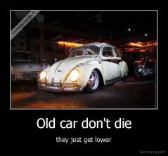 Old car don't die - they just get lower