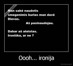 Oooh... ironija - 