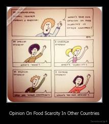 Opinion On Food Scarcity In Other Countries - 