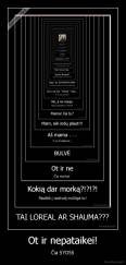 Ot ir nepataikei! - Čia SYOSS