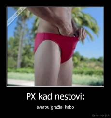 PX kad nestovi: - svarbu gražiai kabo
