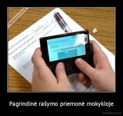 Pagrindinė rašymo priemonė mokykloje - 