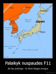 Palaikyk nuspaudes F11 - Jei tau juokinga - tu tikrai blogas zmogus