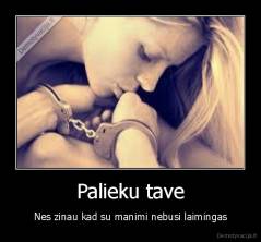 Palieku tave - Nes zinau kad su manimi nebusi laimingas