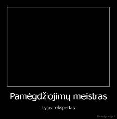 Pamėgdžiojimų meistras - Lygis: ekspertas