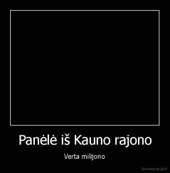 Panėlė iš Kauno rajono - Verta milijono