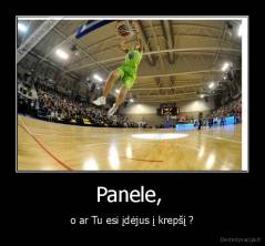 Panele,  - o ar Tu esi įdėjus į krepšį ?