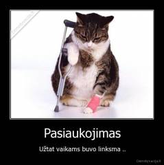 Pasiaukojimas - Užtat vaikams buvo linksma ..