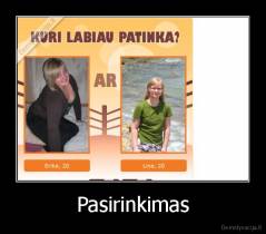 Pasirinkimas - 