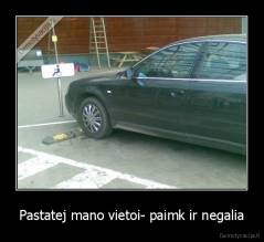 Pastatej mano vietoi- paimk ir negalia - 