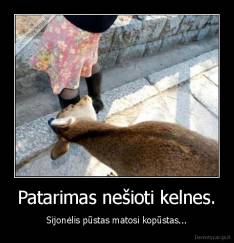 Patarimas nešioti kelnes. - Sijonėlis pūstas matosi kopūstas...