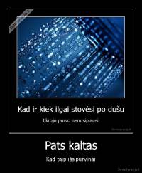 Pats kaltas - Kad taip išsipurvinai