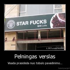 Pelningas verslas - Visada prasideda nuo tobulo pavadinimo...