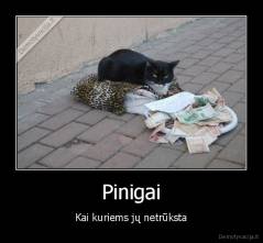 Pinigai - Kai kuriems jų netrūksta