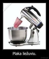 Plaka liežuviu. - 