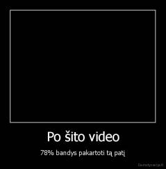 Po šito video - 78% bandys pakartoti tą patį