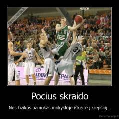 Pocius skraido - Nes fizikos pamokas mokykloje iškeitė į krepšinį...