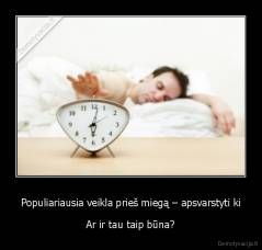 Populiariausia veikla prieš miegą – apsvarstyti ki - Ar ir tau taip būna?