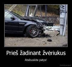 Prieš žadinant žvėriukus - Atsibuskite patys!