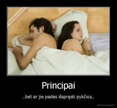 Principai - ..bet ar jie padės išspręsti pykčius..