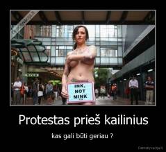 Protestas prieš kailinius - kas gali būti geriau ? 