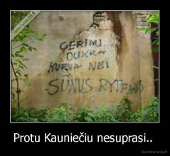 Protu Kauniečiu nesuprasi..  - 