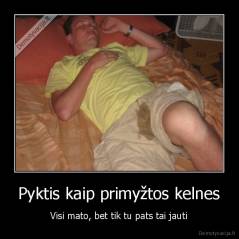 Pyktis kaip primyžtos kelnes - Visi mato, bet tik tu pats tai jauti