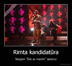 Rimta kandidatūra - Naujam "Šok su manim" sezonui