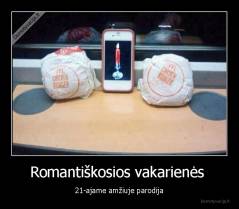 Romantiškosios vakarienės  - 21-ajame amžiuje parodija