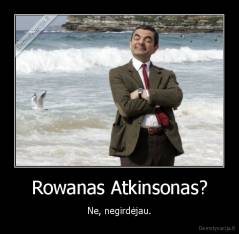 Rowanas Atkinsonas? - Ne, negirdėjau.