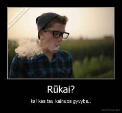 Rūkai? - kai kas tau kainuos gyvybe..