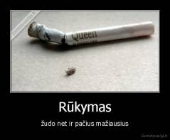 Rūkymas - žudo net ir pačius mažiausius