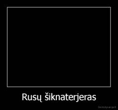 Rusų šiknaterjeras - 