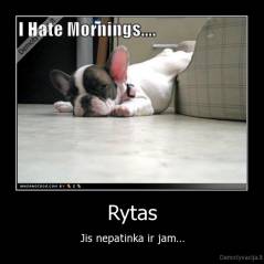 Rytas - Jis nepatinka ir jam...