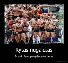 Rytas nugaletas - Zalgirio fanu pergales sventimas