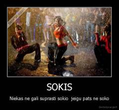 SOKIS - Niekas ne gali suprasti sokio  jeigu pats ne soko
