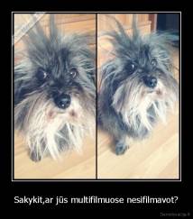 Sakykit,ar jūs multifilmuose nesifilmavot? - 