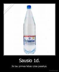 Sausio 1d. - Jis tau pirmas labas rytas pasakys.
