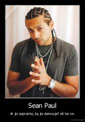 Sean Paul - Ar jis supranta, ką jis dainuoja? aš tai ne.