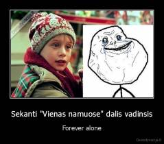 Sekanti "Vienas namuose" dalis vadinsis - Forever alone