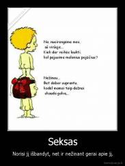 Seksas - Norisi jį išbandyt, net ir nežinant gerai apie jį.
